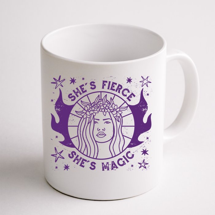 She's Fierce She's Magic Front & Back Coffee Mug