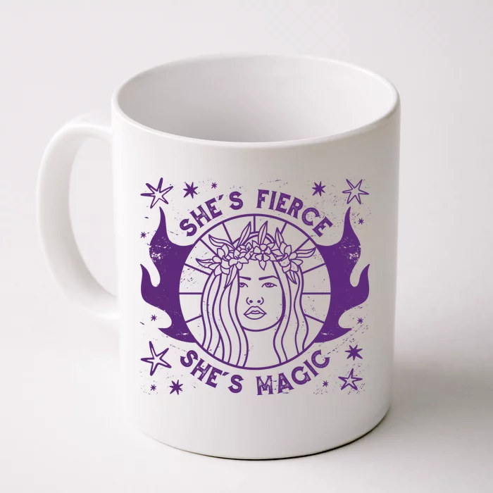 She's Fierce She's Magic Front & Back Coffee Mug