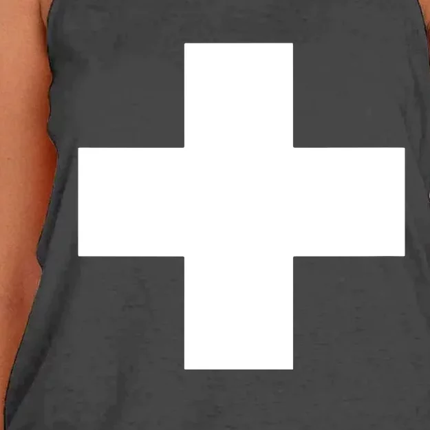 Swiss Flag Switzerland Souvenir Schweiz Gift Suisse Svizzera Women's Knotted Racerback Tank