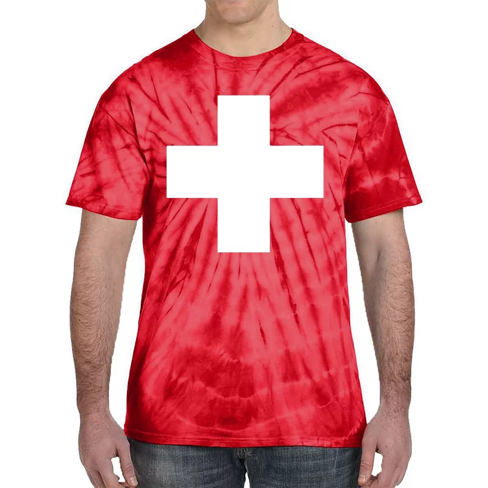 Swiss Flag Switzerland Souvenir Schweiz Gift Suisse Svizzera Tie-Dye T-Shirt