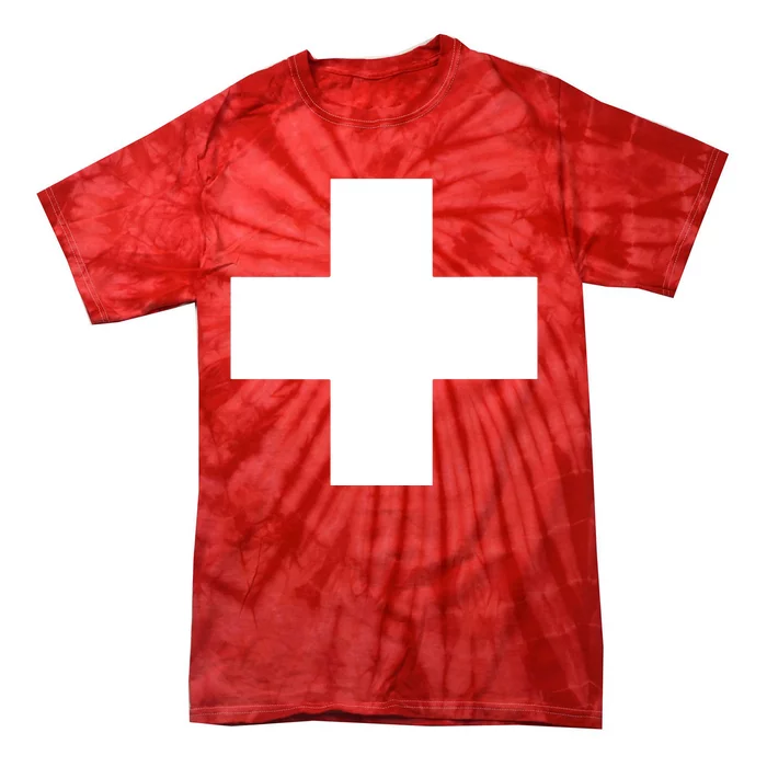 Swiss Flag Switzerland Souvenir Schweiz Gift Suisse Svizzera Tie-Dye T-Shirt