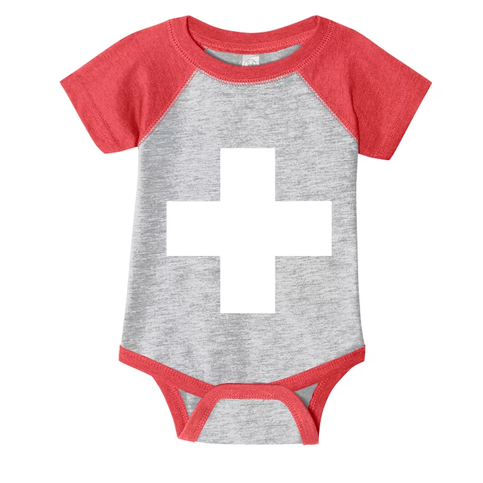 Swiss Flag Switzerland Souvenir Schweiz Gift Suisse Svizzera Infant Baby Jersey Bodysuit