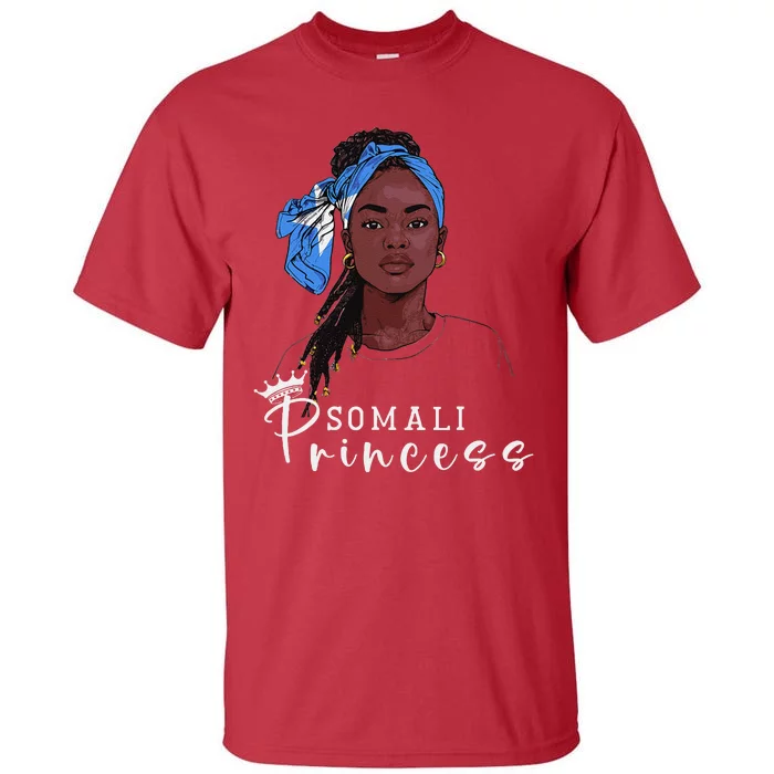 Somalian Flag Souvenirs Princess Products For Women Somalia Tall T-Shirt