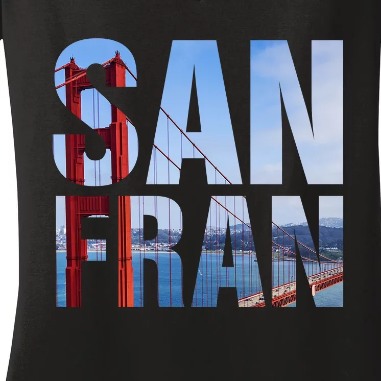 San Fran Women's V-Neck T-Shirt