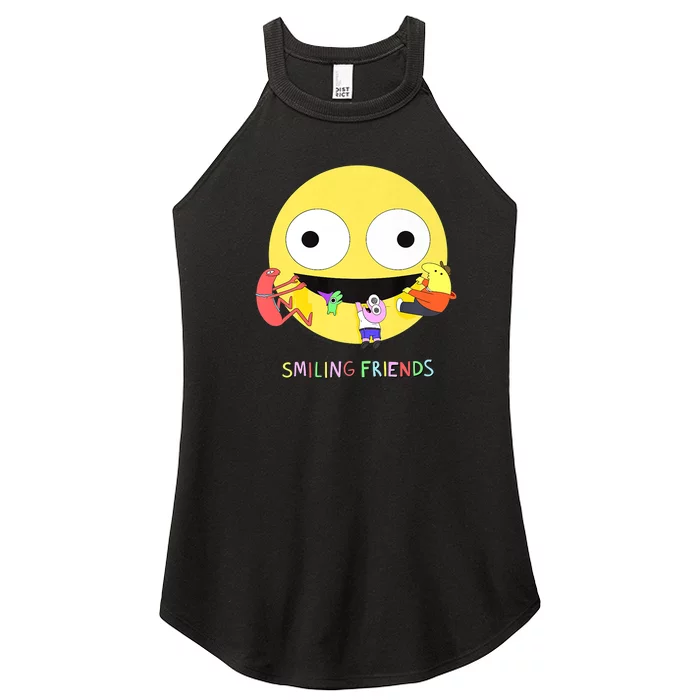 Smiling Friends Women’s Perfect Tri Rocker Tank