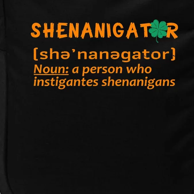 Shenanigator Funny Saint Patricks Day Saying Impact Tech Backpack