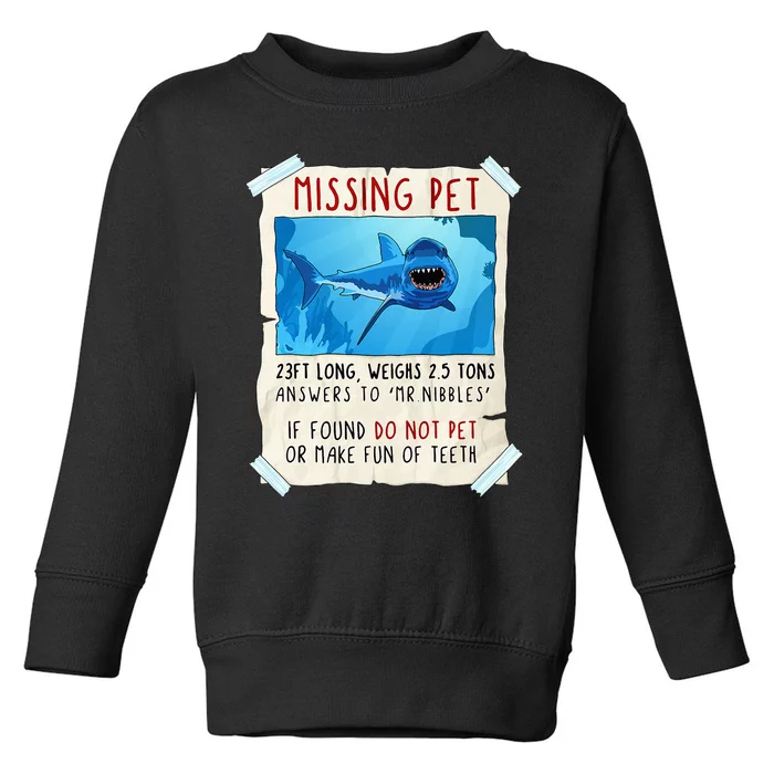 Shark Funny Shark Great White Shark Toddler Sweatshirt