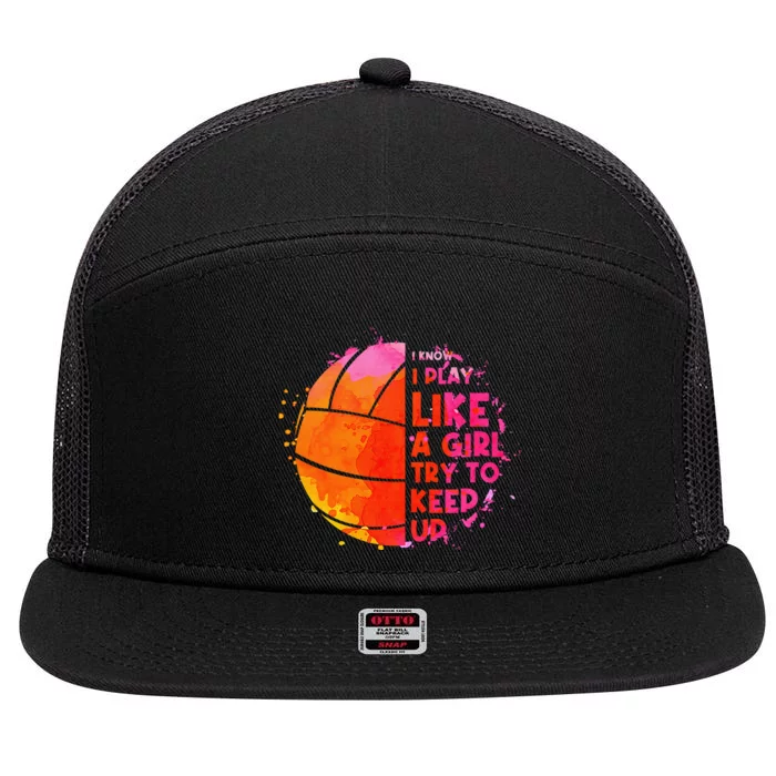 Saying for Sports Lovers Volleyball Is My Favorite Season 7 Panel Mesh Trucker Snapback Hat