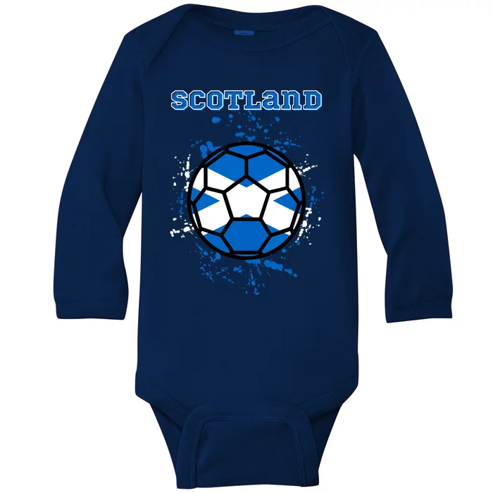 Scotland Funny Baby Long Sleeve Bodysuit