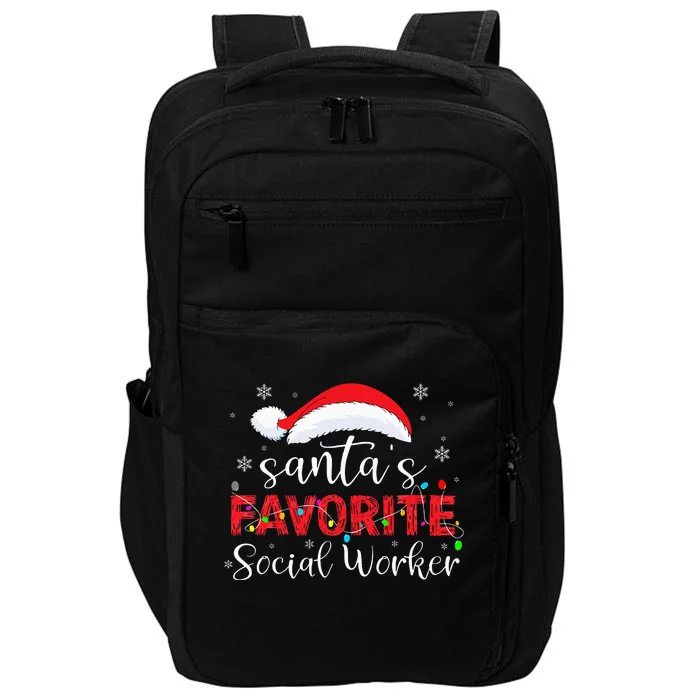 SantaS Favorite Social Worker Impact Tech Backpack