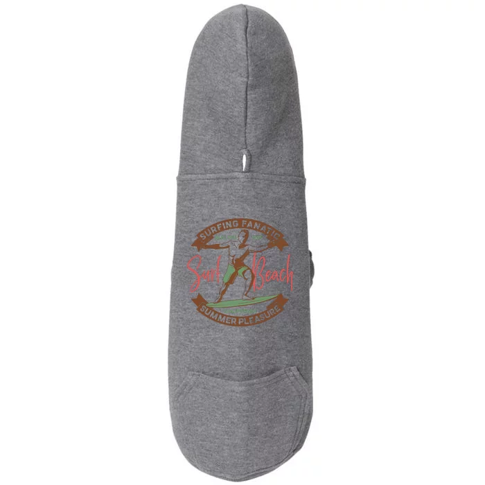 Surfing Fanatic Summer Pleasure Doggie 3-End Fleece Hoodie