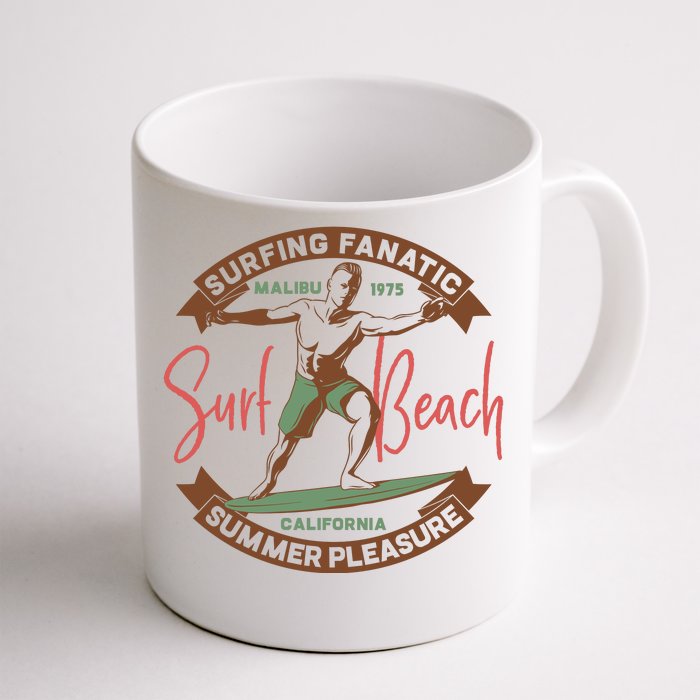 Surfing Fanatic Summer Pleasure Front & Back Coffee Mug