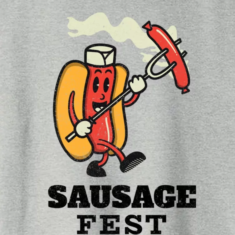 Sausage Fest Sausage Cute Gift Women's Crop Top Tee