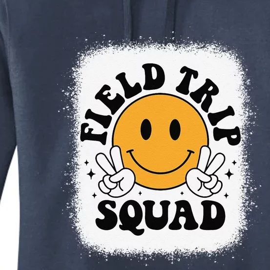 School Fieldtrip Squad Groovy Field Day 2024 Teacher Women's Pullover Hoodie