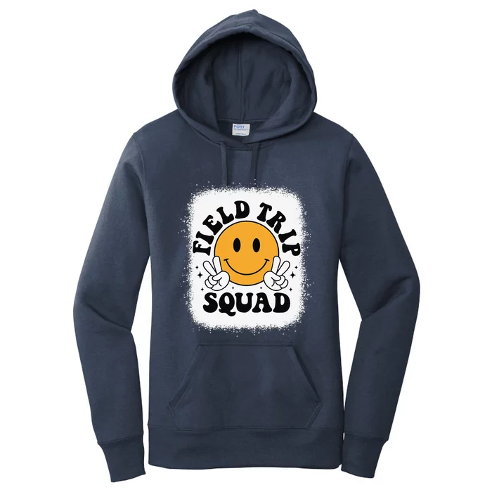 School Fieldtrip Squad Groovy Field Day 2024 Teacher Women's Pullover Hoodie