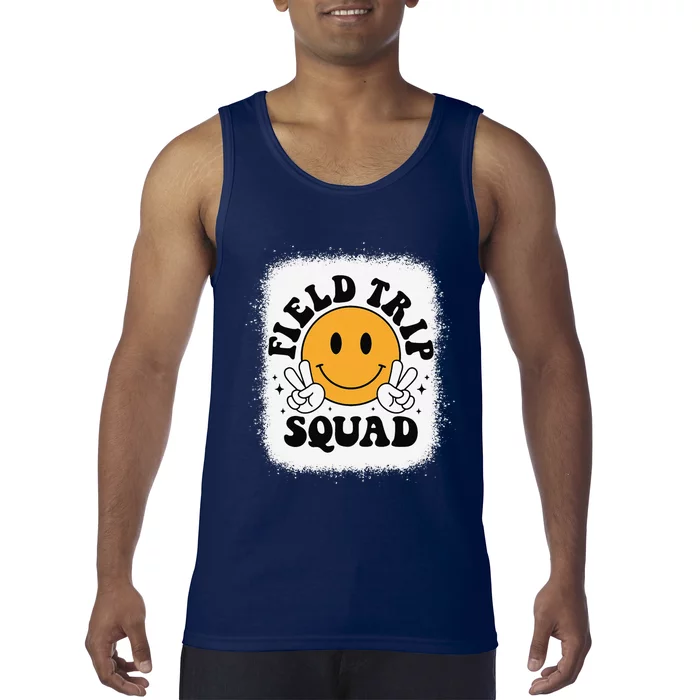 School Fieldtrip Squad Groovy Field Day 2024 Teacher Tank Top