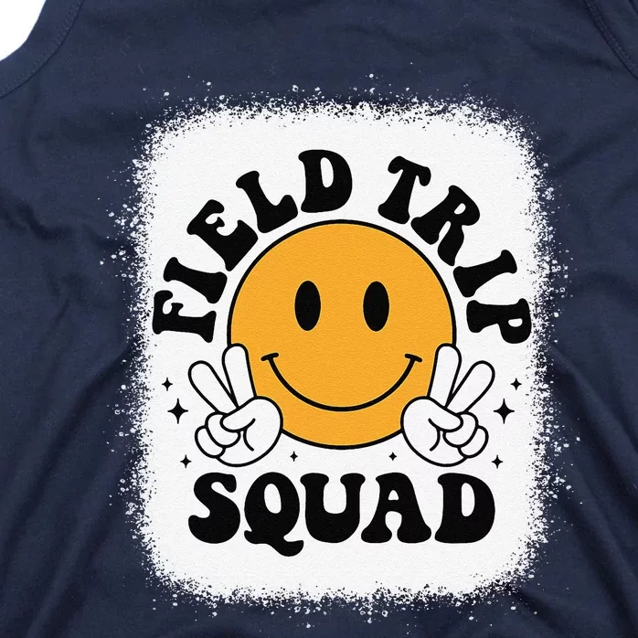 School Fieldtrip Squad Groovy Field Day 2024 Teacher Tank Top