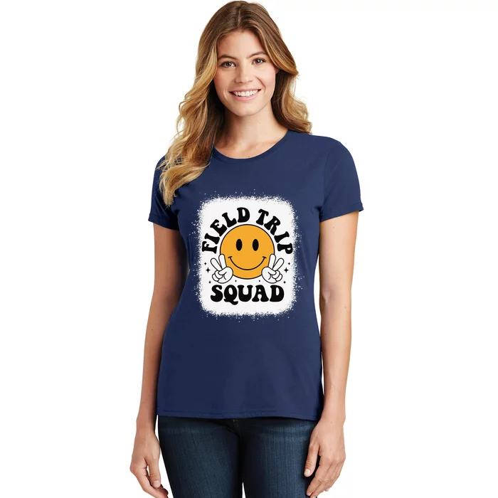 School Fieldtrip Squad Groovy Field Day 2024 Teacher Women's T-Shirt