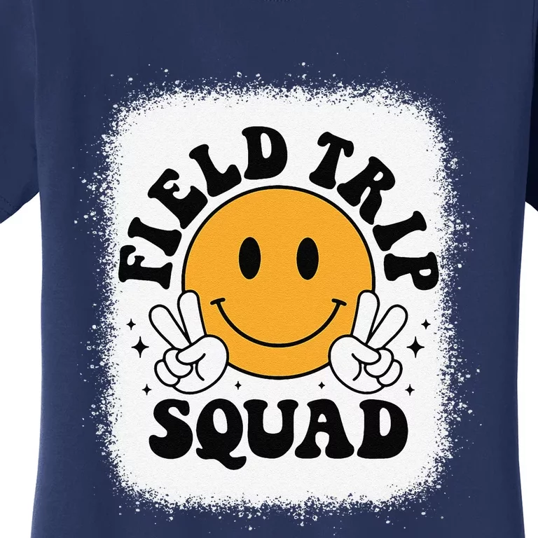 School Fieldtrip Squad Groovy Field Day 2024 Teacher Women's T-Shirt