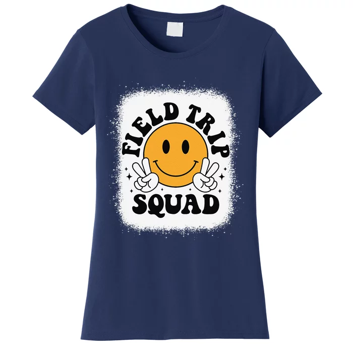 School Fieldtrip Squad Groovy Field Day 2024 Teacher Women's T-Shirt