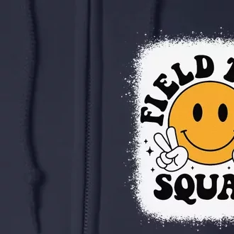 School Fieldtrip Squad Groovy Field Day 2024 Teacher Full Zip Hoodie