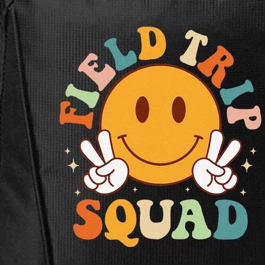 School Fieldtrip Squad Groovy Field Day 2024 Teacher City Backpack