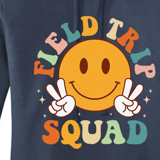 School Fieldtrip Squad Groovy Field Day 2024 Teacher Women's Pullover Hoodie