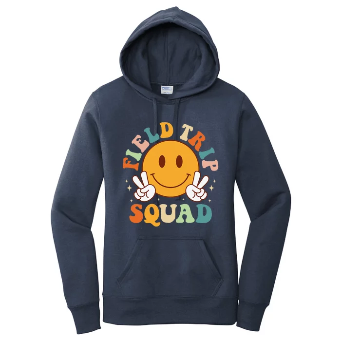 School Fieldtrip Squad Groovy Field Day 2024 Teacher Women's Pullover Hoodie