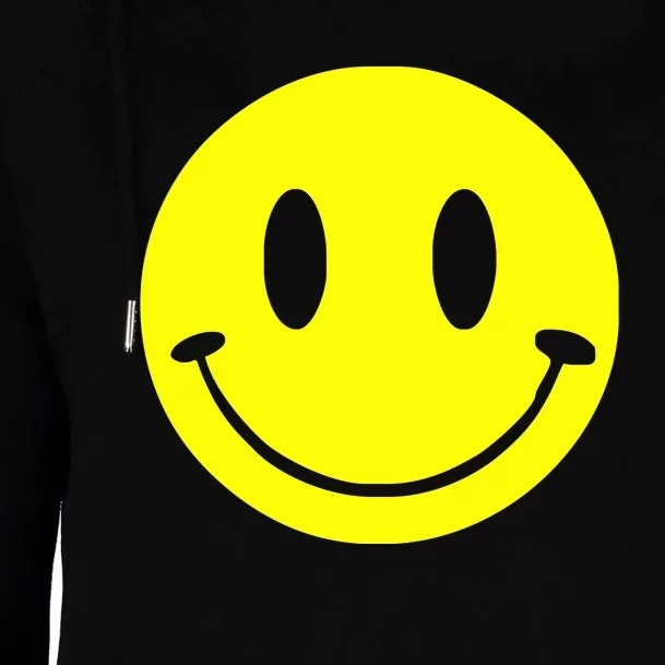 SMILEY FACE Womens Funnel Neck Pullover Hood