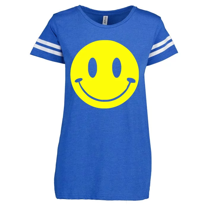 SMILEY FACE Enza Ladies Jersey Football T-Shirt