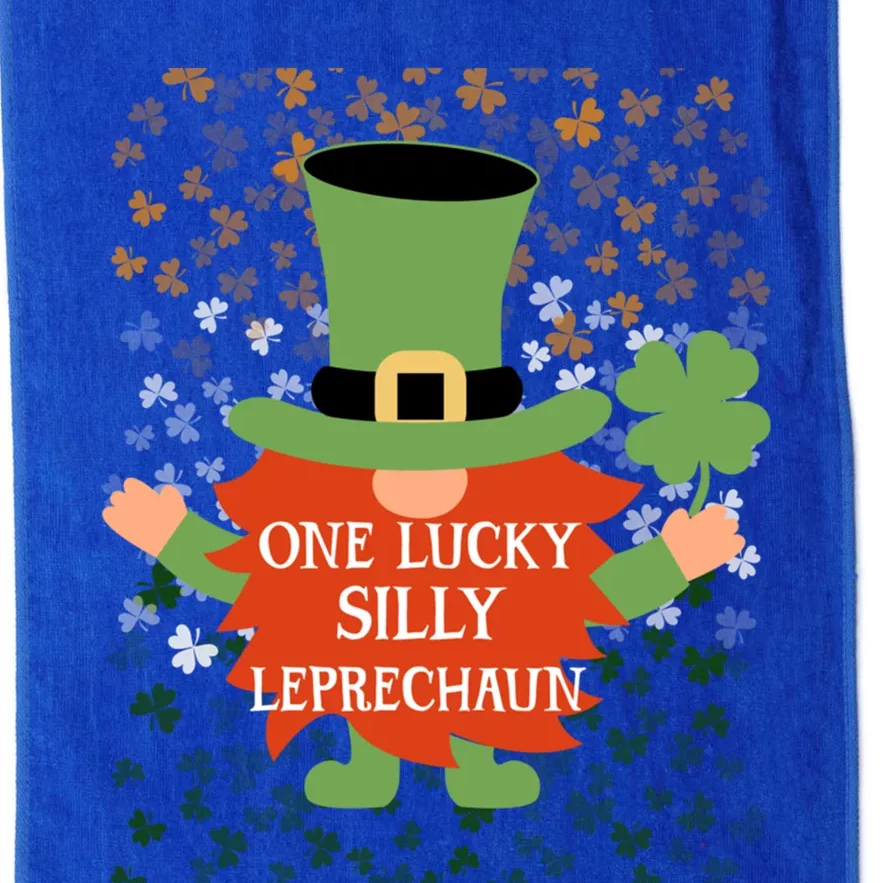 Silly Funny St PatrickS Day Lucky Gnome Family Matching Gift Platinum Collection Golf Towel