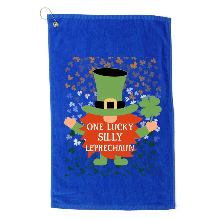 Silly Funny St PatrickS Day Lucky Gnome Family Matching Gift Platinum Collection Golf Towel