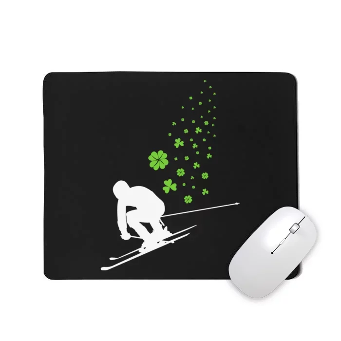 Ski Freestyle Skiing Patricks Day Mousepad