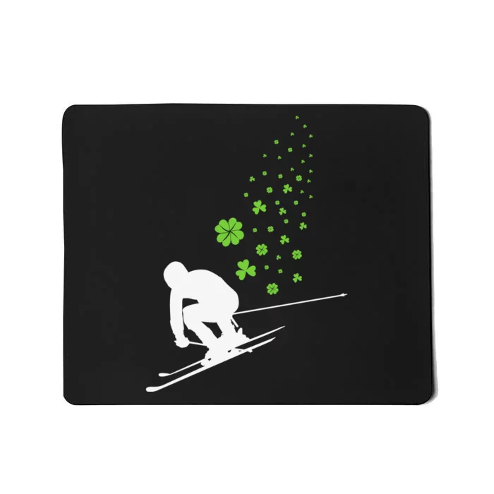 Ski Freestyle Skiing Patricks Day Mousepad