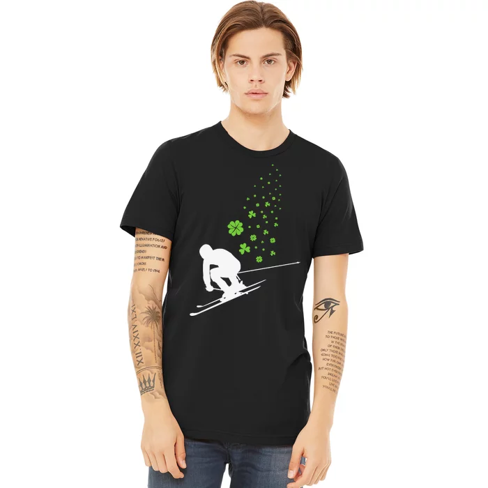 Ski Freestyle Skiing Patricks Day Premium T-Shirt