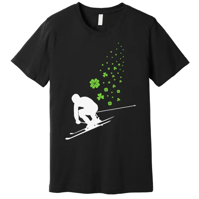 Ski Freestyle Skiing Patricks Day Premium T-Shirt