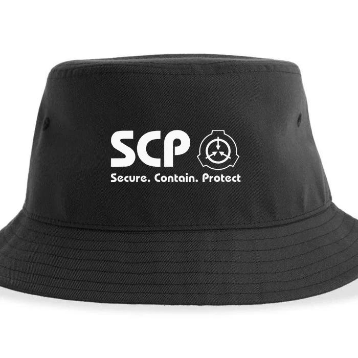 Scp Foundation Scp Secure Contain Protect Sustainable Bucket Hat