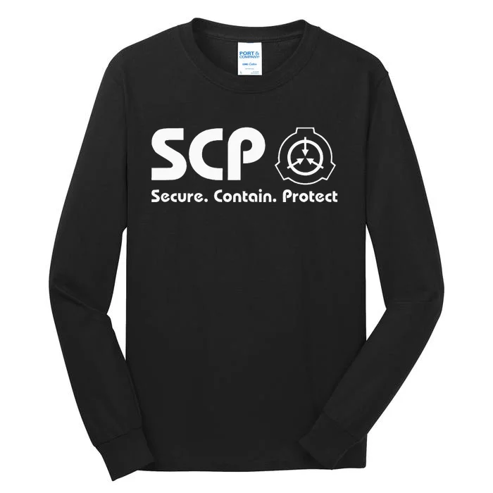 Scp Foundation Scp Secure Contain Protect Tall Long Sleeve T-Shirt