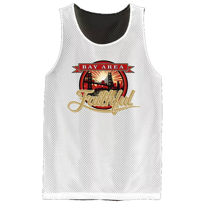 San Francisco Sunday Bay Area Faithful Mesh Reversible Basketball Jersey Tank