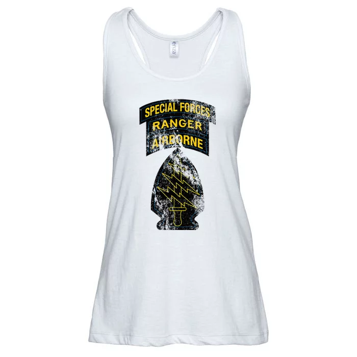 Special Forces Sf Ranger Tab Retro Vintage Ladies Essential Flowy Tank