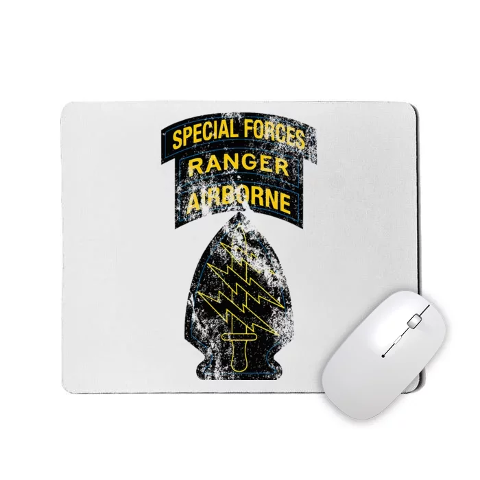 Special Forces Sf Ranger Tab Retro Vintage Mousepad