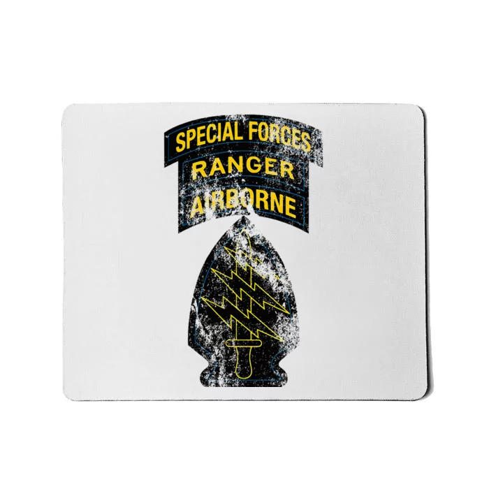 Special Forces Sf Ranger Tab Retro Vintage Mousepad