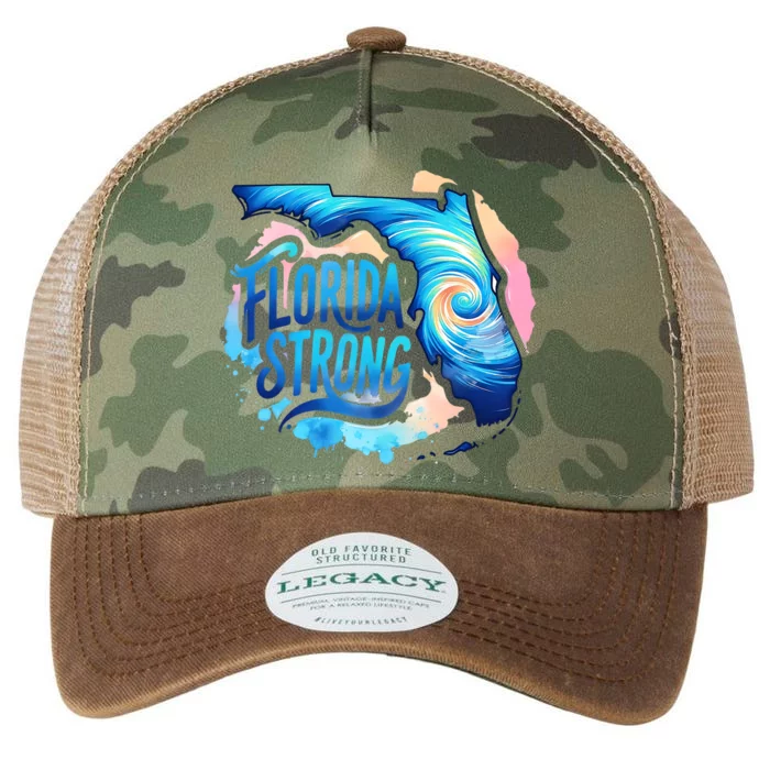 Support Florida Stay Western Strong Florida Hurricane Milton Legacy Tie Dye Trucker Hat