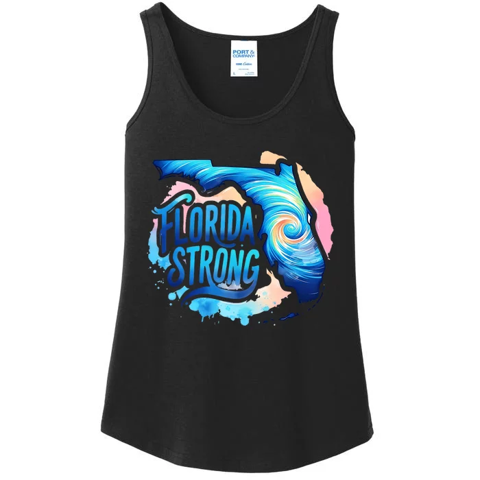 Support Florida Stay Western Strong Florida Hurricane Milton Ladies Essential Tank