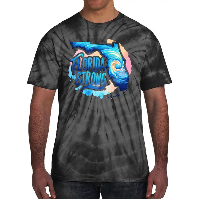 Support Florida Stay Western Strong Florida Hurricane Milton Tie-Dye T-Shirt