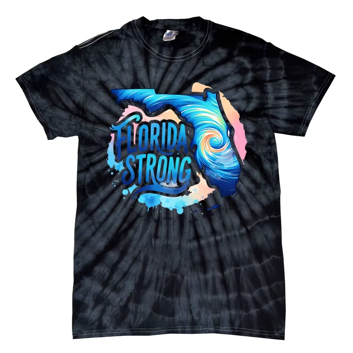 Support Florida Stay Western Strong Florida Hurricane Milton Tie-Dye T-Shirt