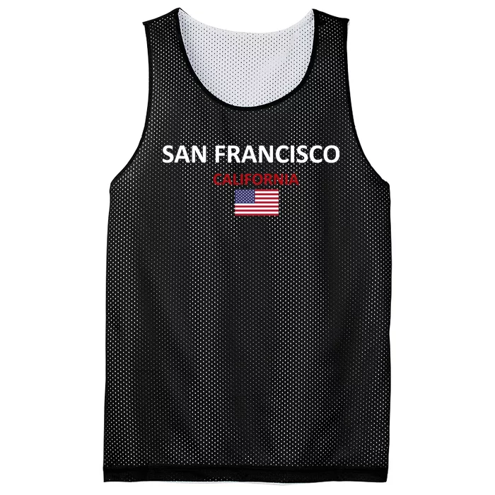 San Francisco Mesh Reversible Basketball Jersey Tank