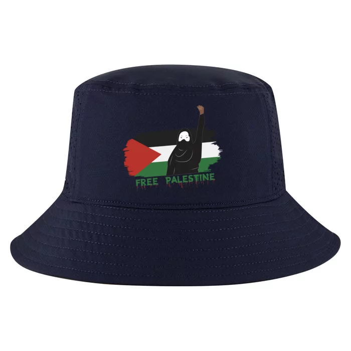 S Fist Stand With Free Palestine Flag Gift Cool Comfort Performance Bucket Hat