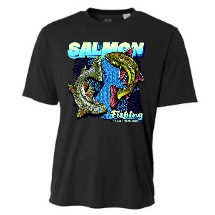 Salmon Fishing Cooling Performance Crew T-Shirt