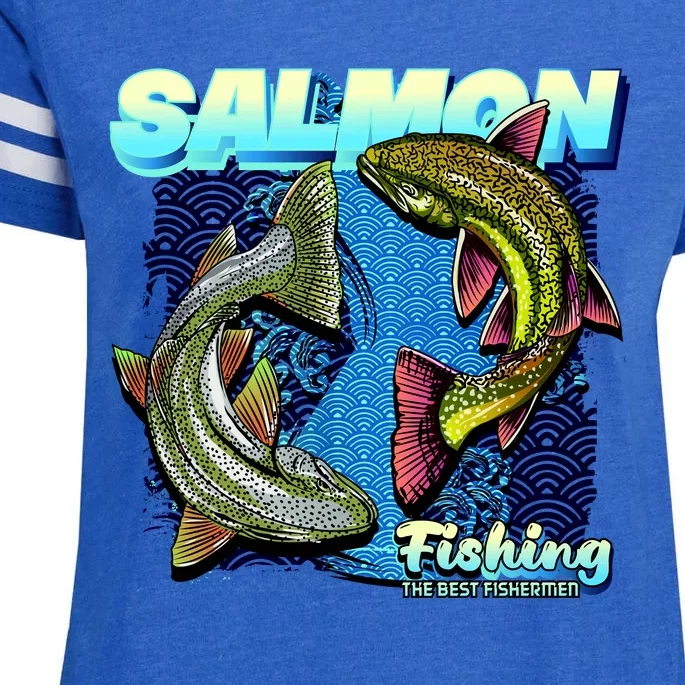 Salmon Fishing Enza Ladies Jersey Football T-Shirt